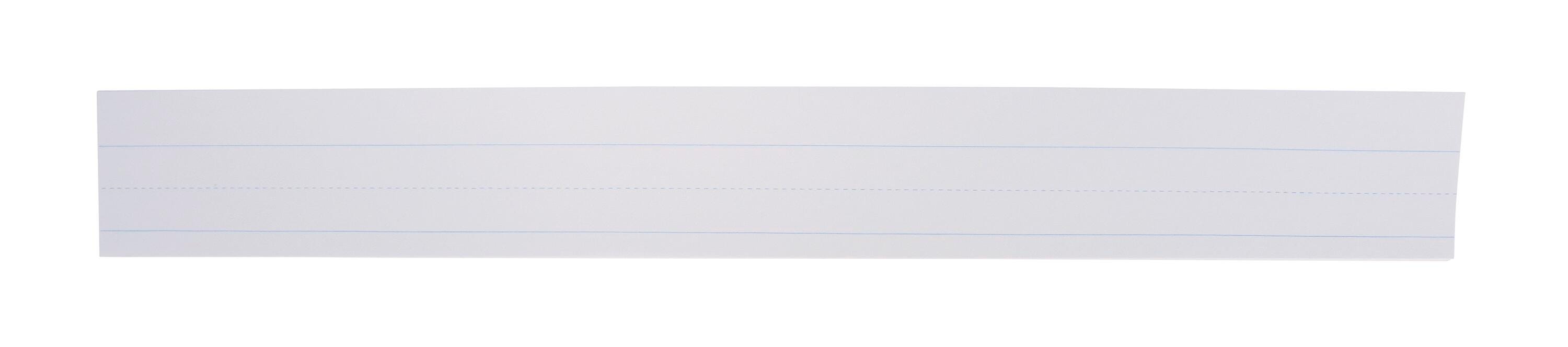 School Smart Sentence Strips, 3 x 24 Inches, White, 43 lb, Pack of 100 006471